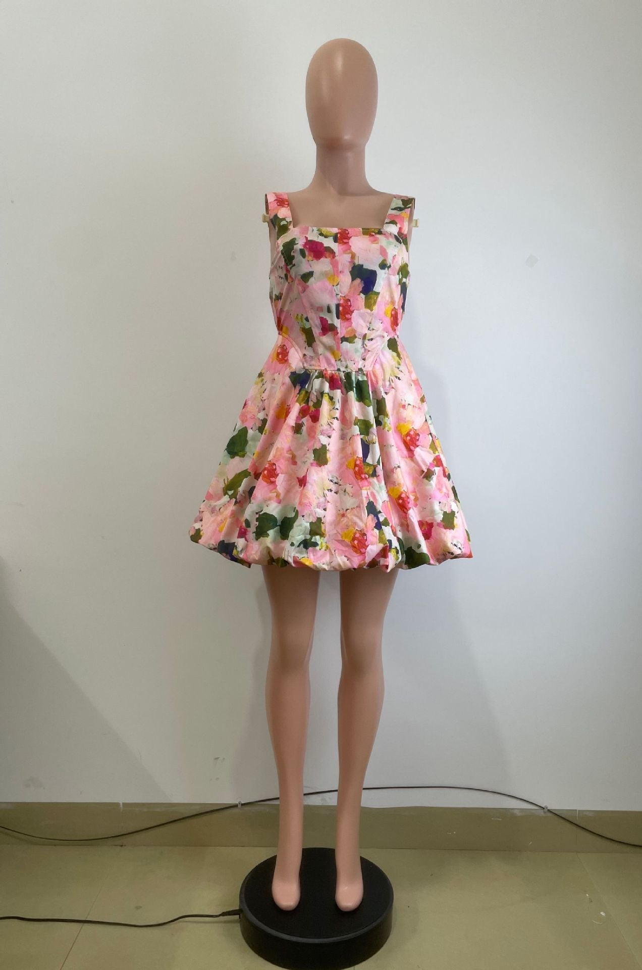 Women Summer Suspender Princess Bubble Mini Dress 10