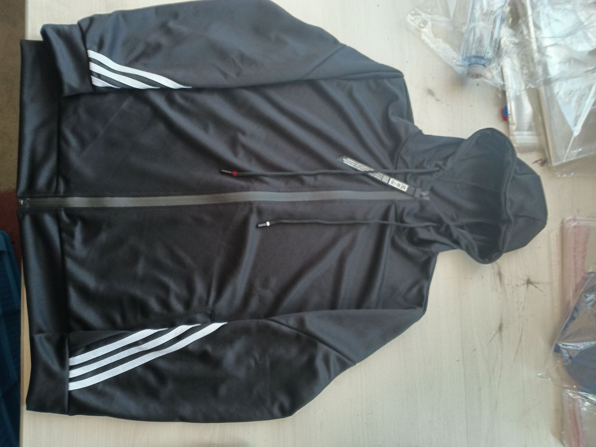 Trendy Zipper Hoodies Sweatpants Two Piece Set Men's Sports Tracksuit 29