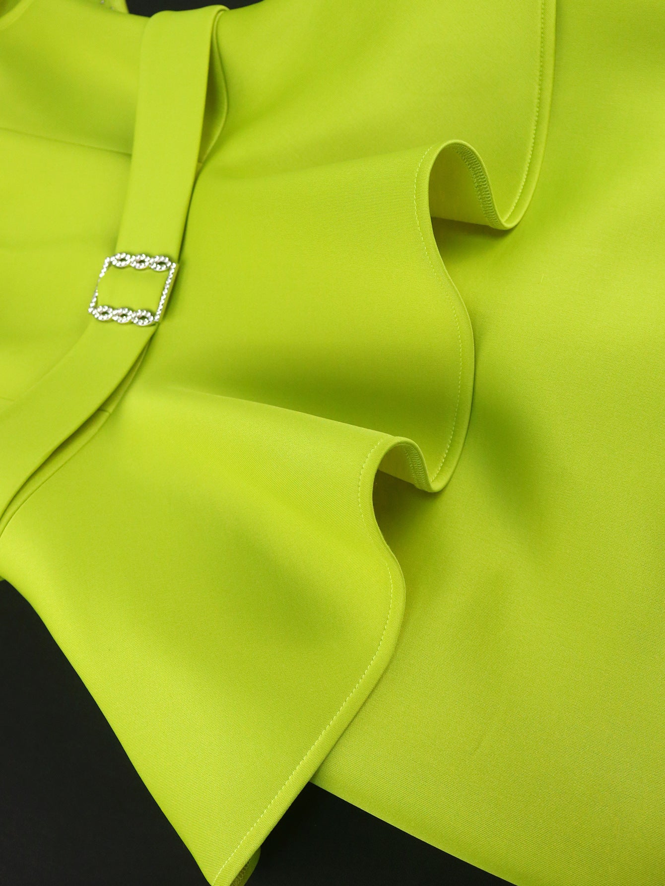 Off Shoulder Beaded Ruffle Peplum Formal Party Dresses 10