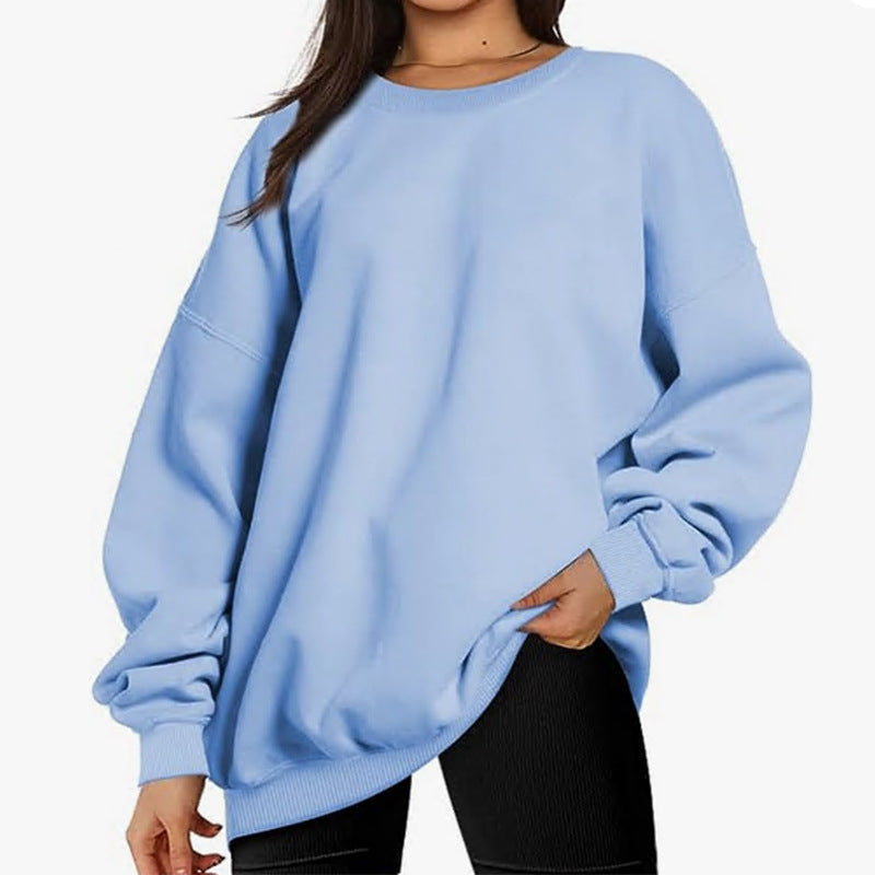 Women's Spring Casual Long Sleeve Tops Fashionable Loose T-Shirt 14