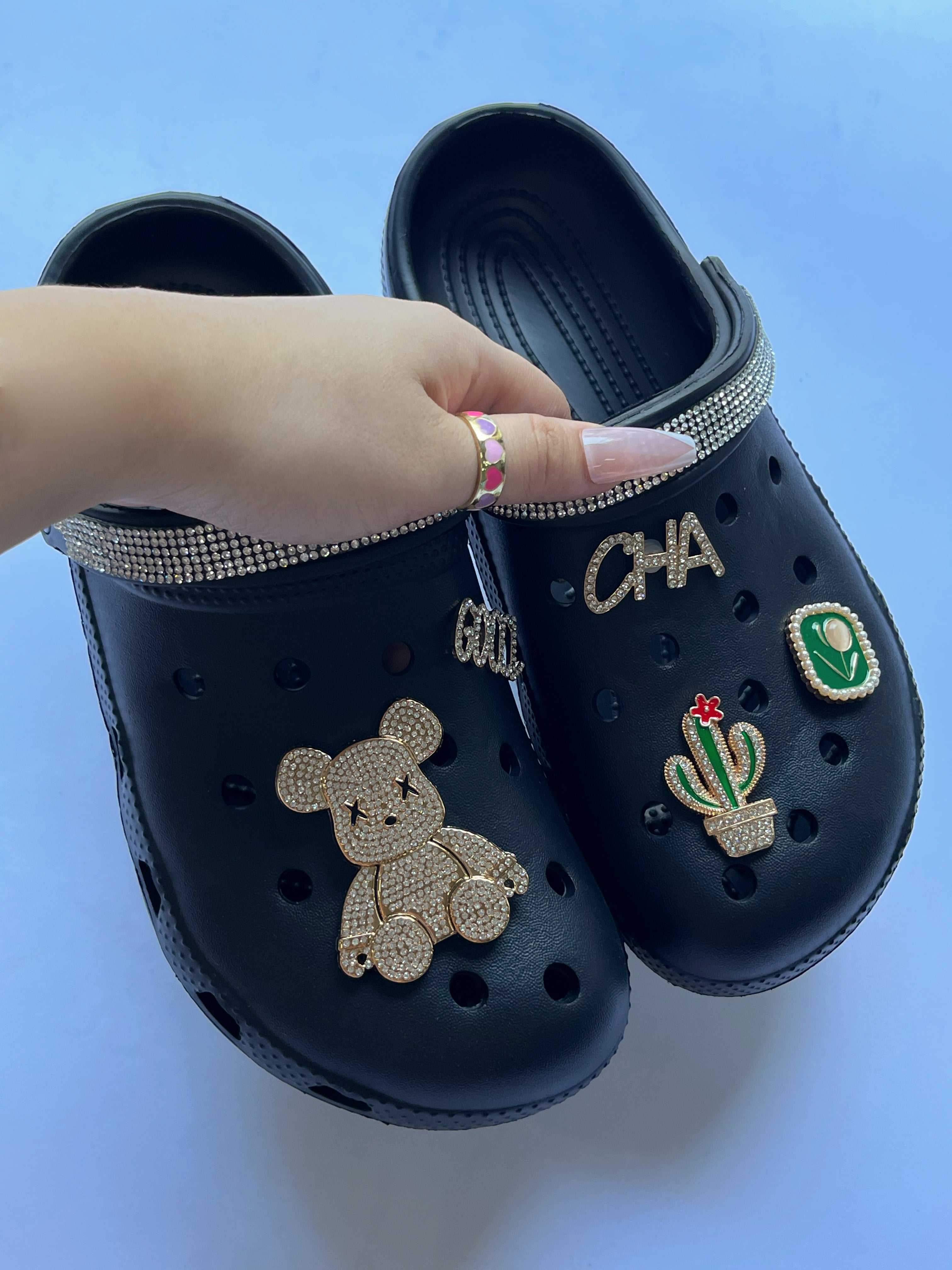 Cactus accessories high-heeled hole shoes women's summer slope heel thick bottom hole shoes women's shoes 28