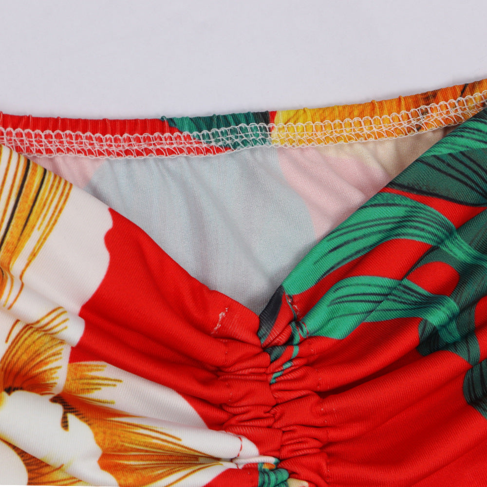 Women sexy irregular Lace-Up off-shoulder Dress 20