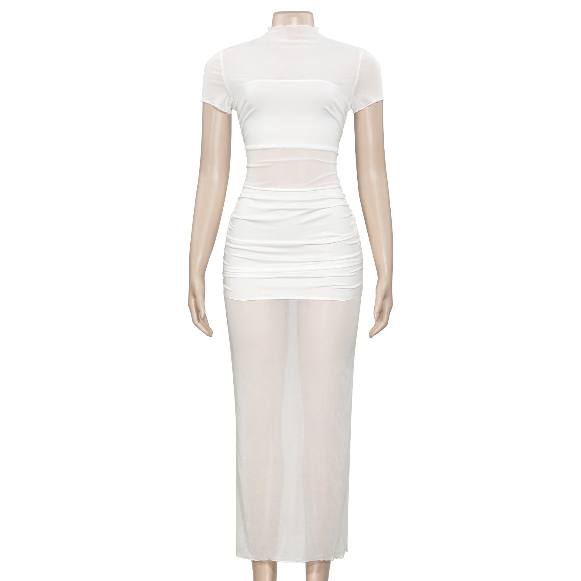 Women's Summer Trendy Casual Solid Street Dress 6