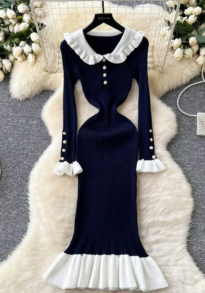 Women French ruffle dress