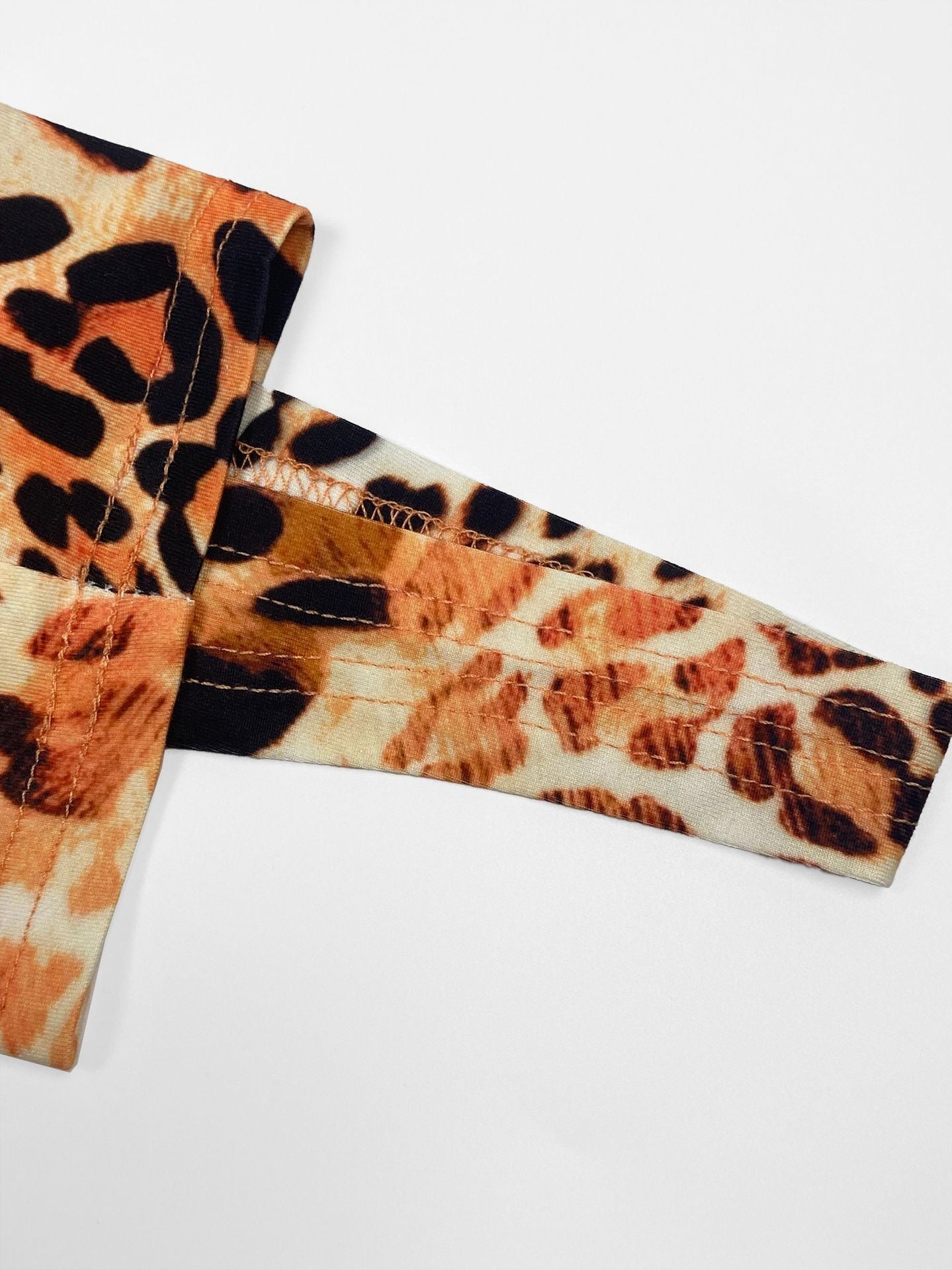 Women's Plus Size Fashion Leopard Print Slim Pants 8