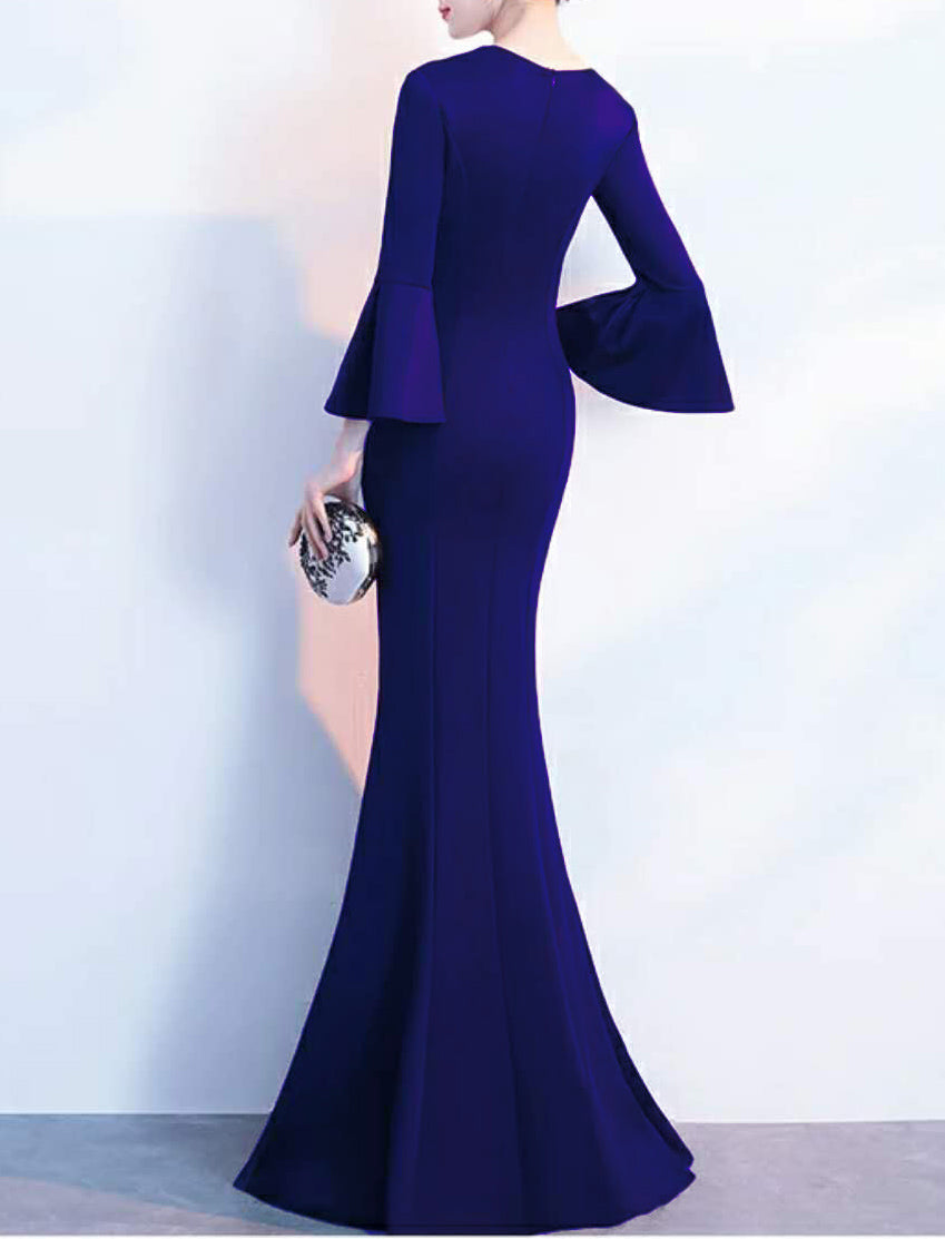 Women Elegant Formal Party Maxi Mermaid Evening Dress 11