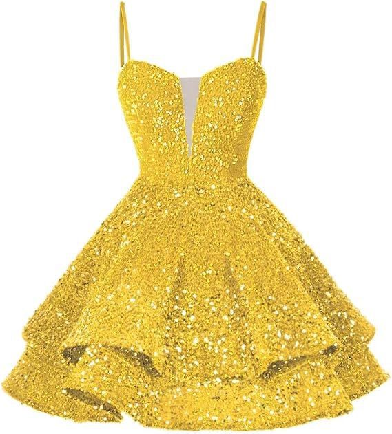 Women Sequined Strapless Sexy Prom Dress 16