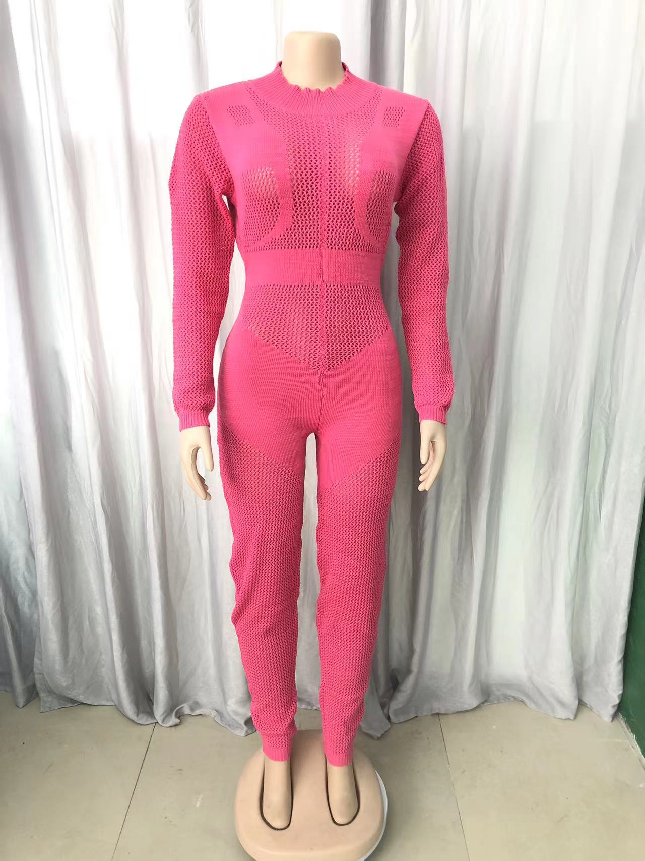 Women's Fashion Wool Knitting Jumpsuit 6
