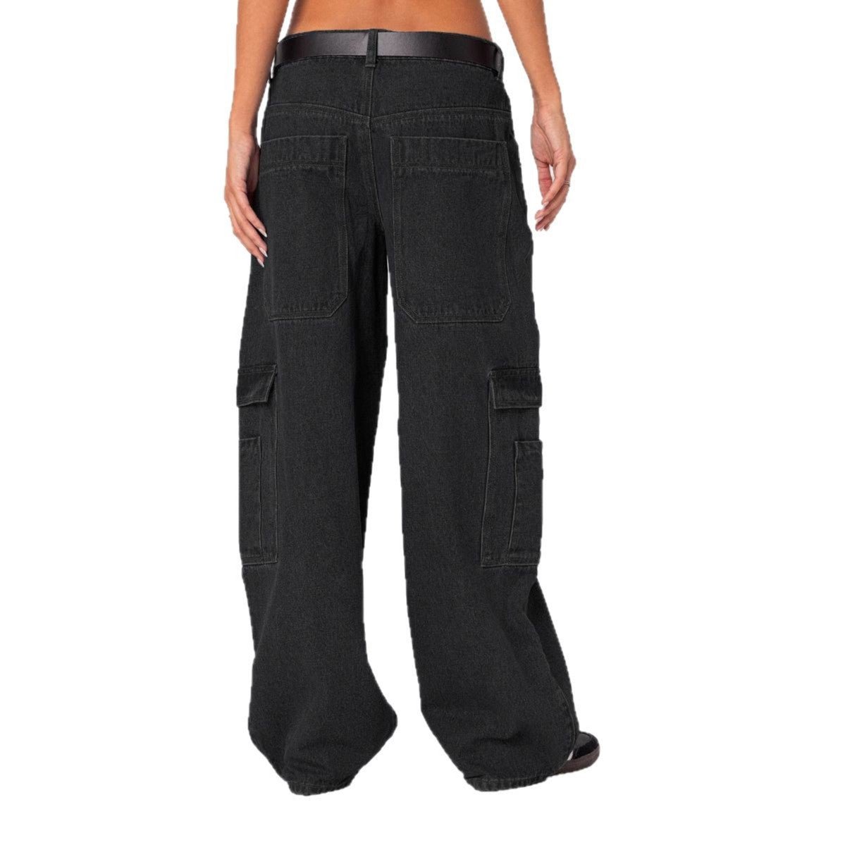 Women Cargo Denim Pants 7