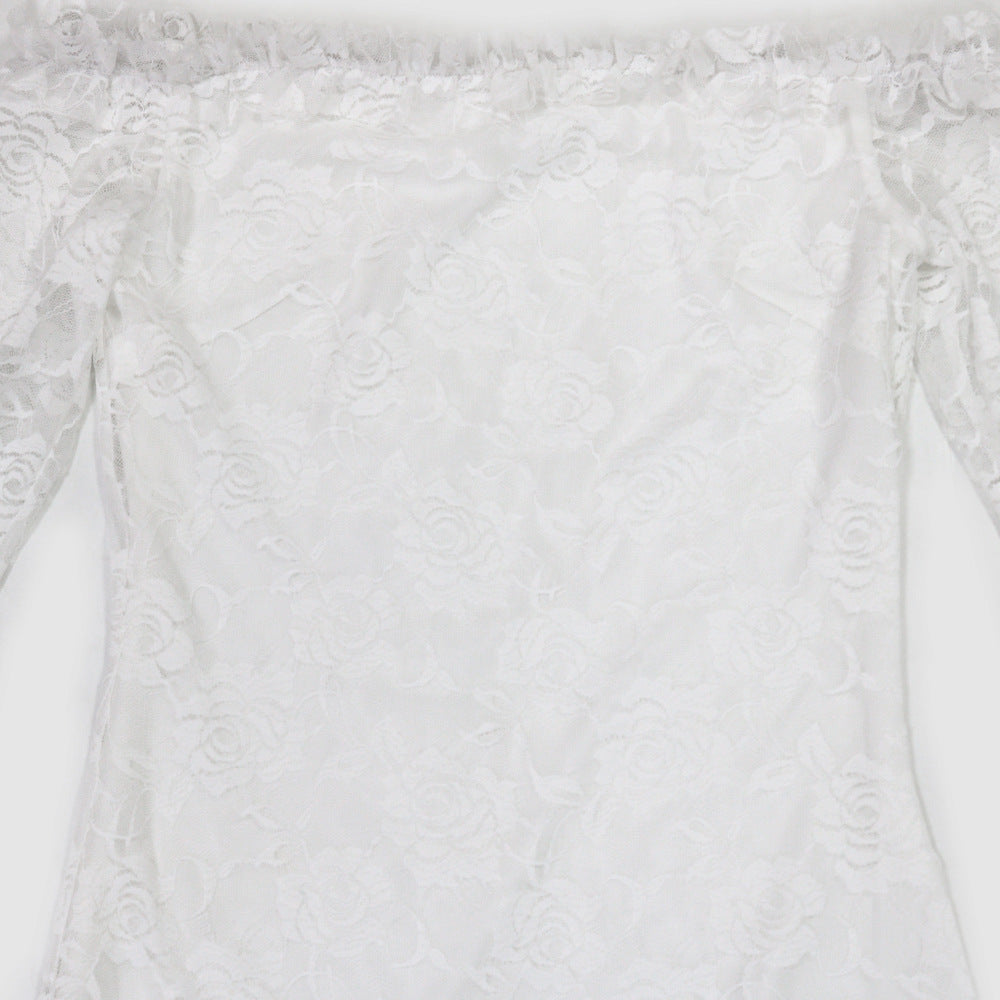 Strapless irregular solid color long dress for women 19