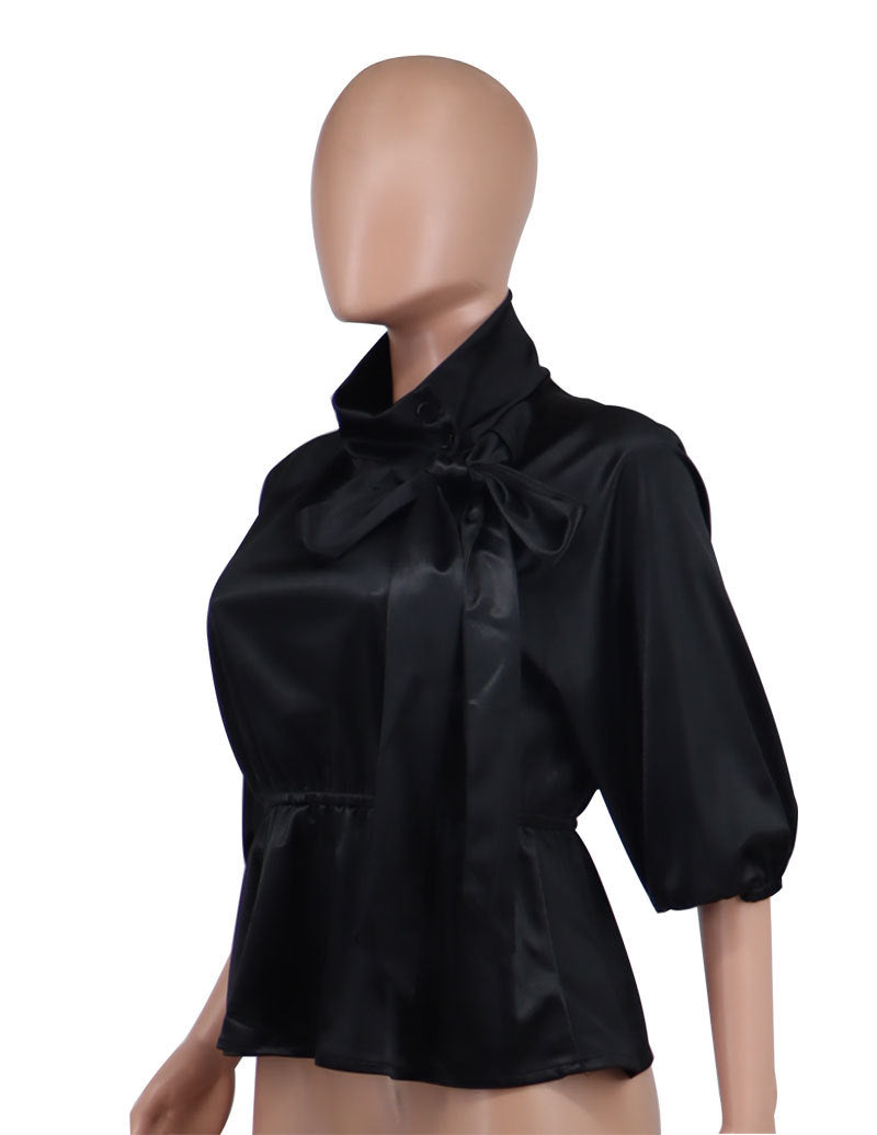 Spring Summer Women's Round Neck Fashion Casual Shirt 10