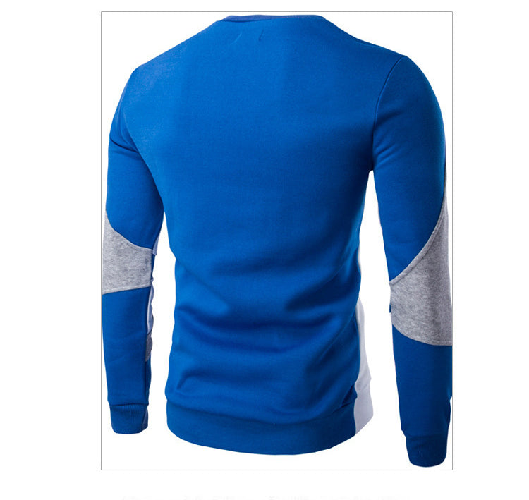 Men Long Sleeve Sports Colorblock Baseball Top 11