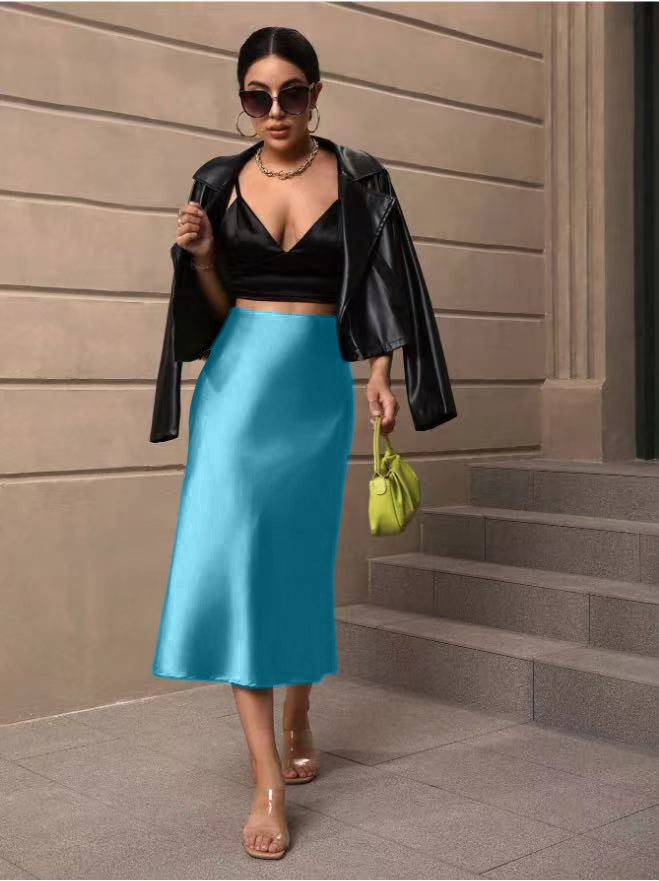 Women spring and summer bodycon fishtail skirt 35