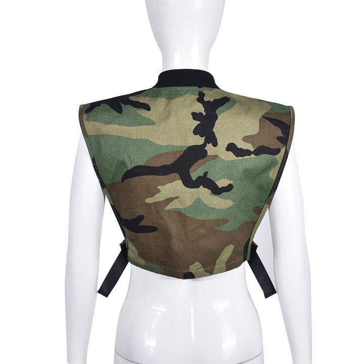 Women trendy pocket sleeveless vest Top 19