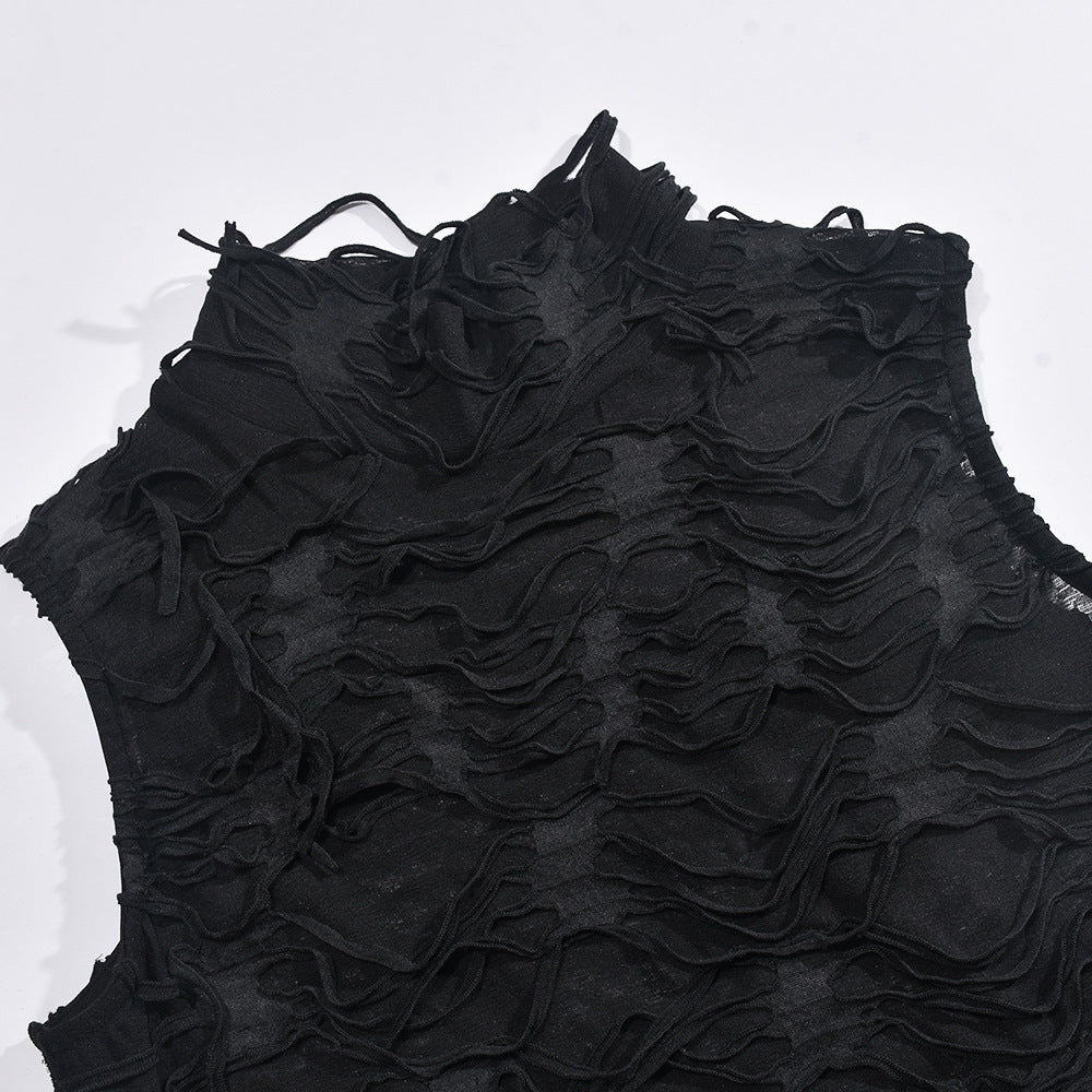 Women Tassel Style Stretch Sleeveless Maxi Dress 10