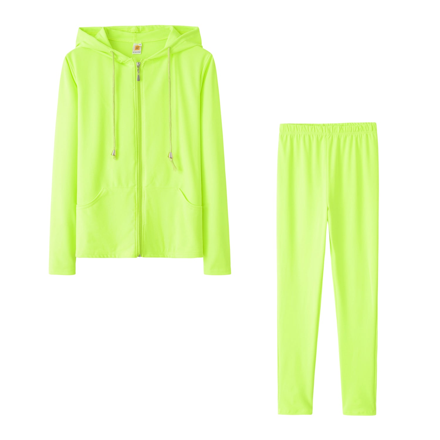 Spring Sexy Casual Solid Color Hooded Two Piece Tracksuit 26