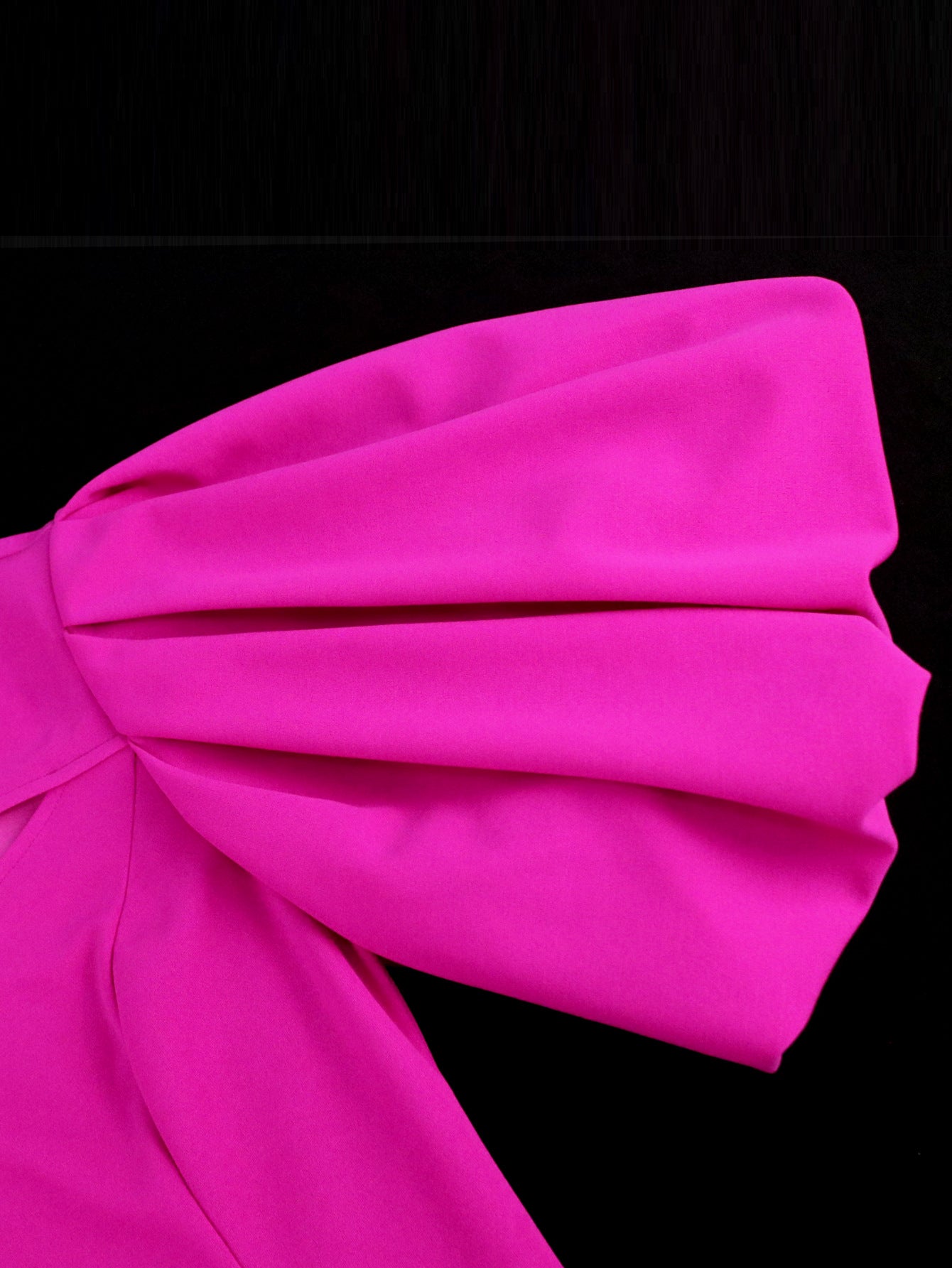 Women Balloon Sleeve Cutout Pleated Skirt 7