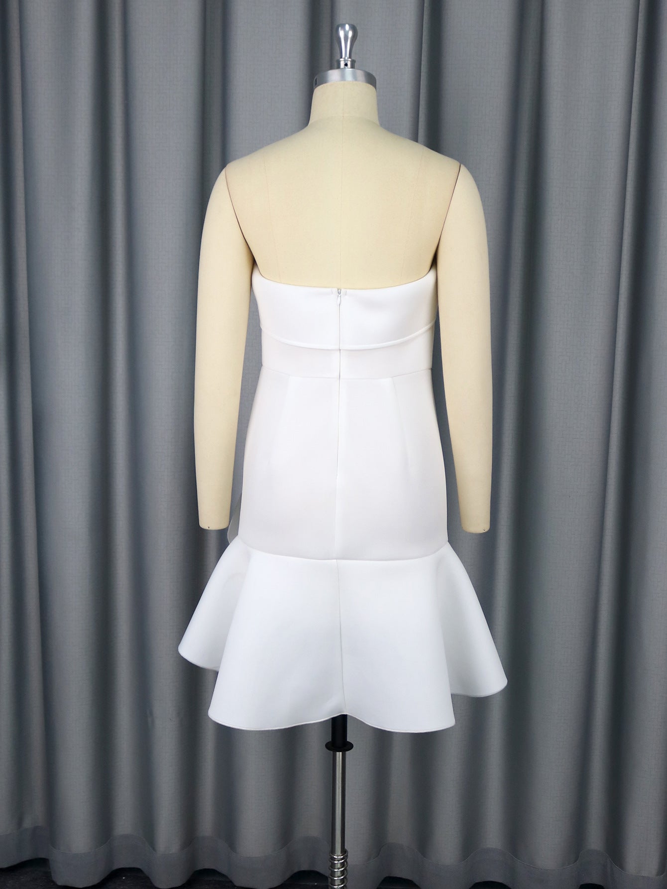 Women Summer Flower Party Sexy Strapless Party Dress 10