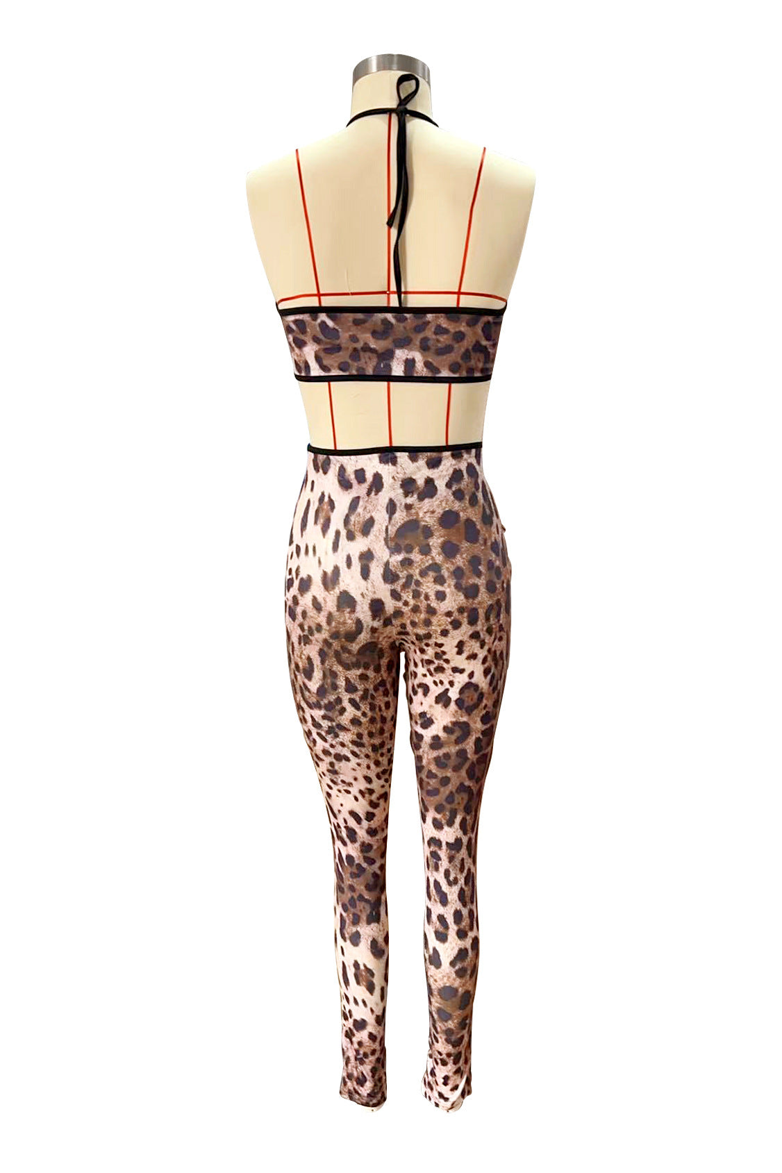 Women printed sexy suspender top and pants two-piece set 8