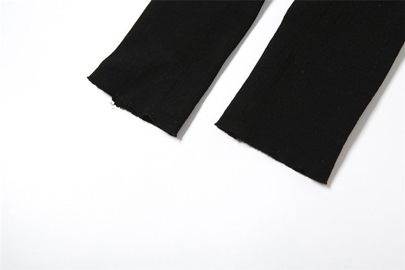 Autumn Women Sexy Off Shoulder Hollow knitting Jumpsuit 15