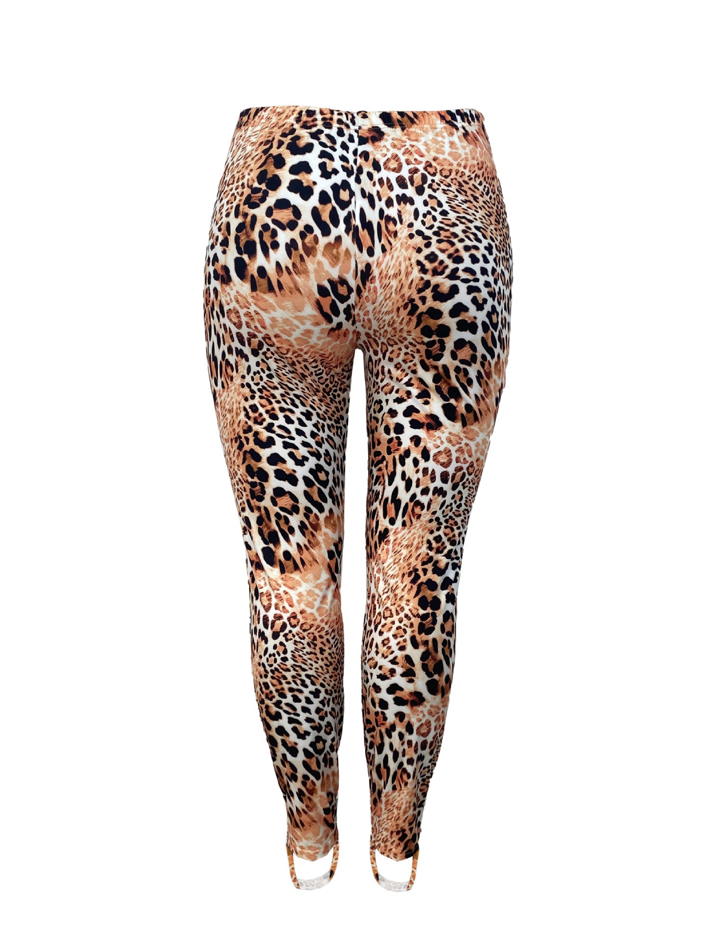 Women's Plus Size Fashion Leopard Print Slim Pants 6