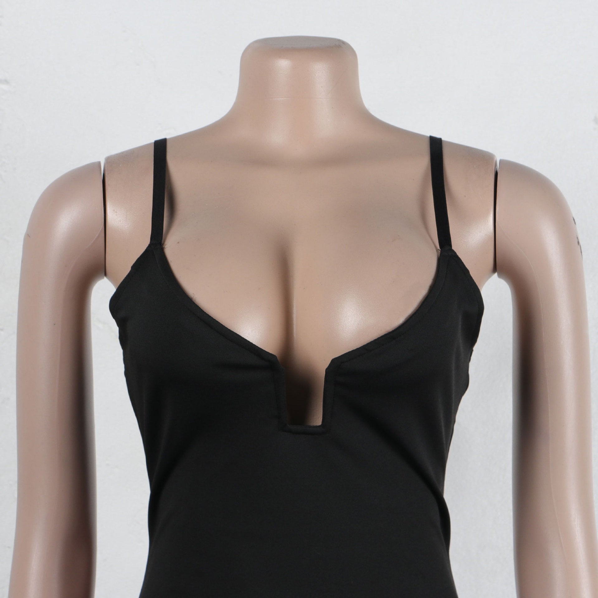 Sexy Bow-Embellished Beaded Slit Strap Bodycon Dress 22