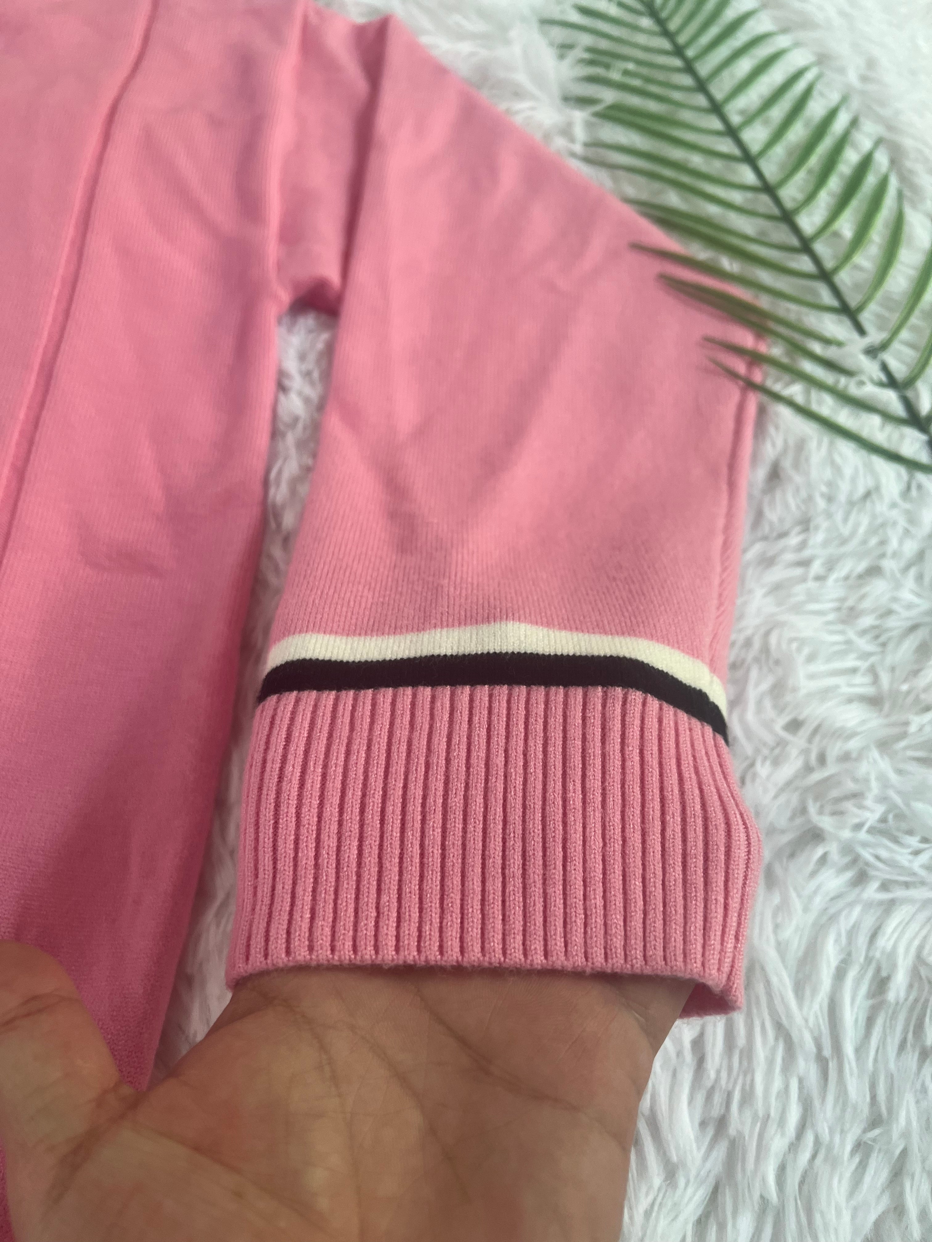 Women Winter Knitting Embroidered V-Neck Top Sweater 10