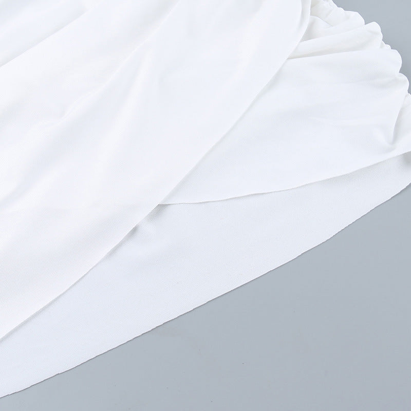 Spring Chic Fashion Deep V Bell Bottom Long Sleeve Bodycon Dress 17