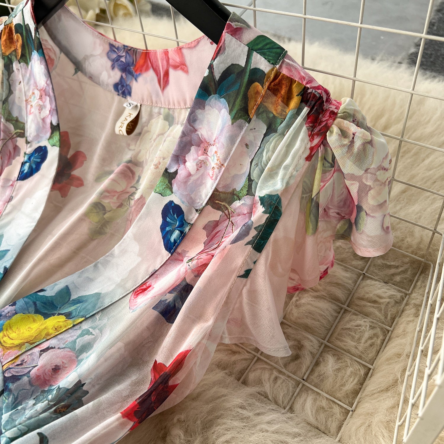 Women Holidays Sexy V Neckchiffon Ruffle Dress 12