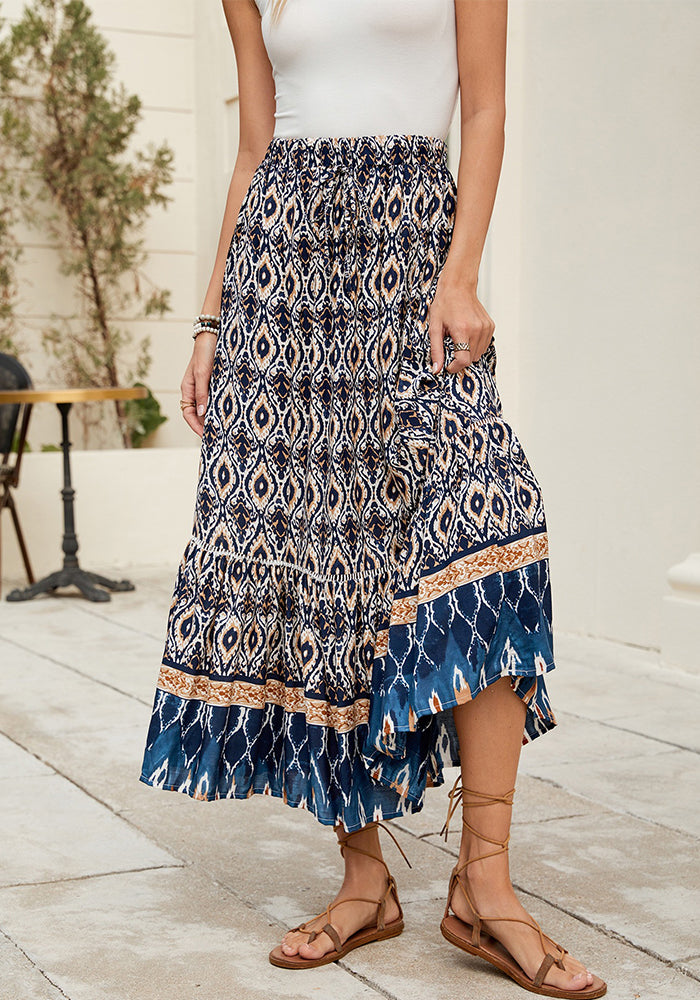 Women Print Bohemian Holidays Beach Skirts
