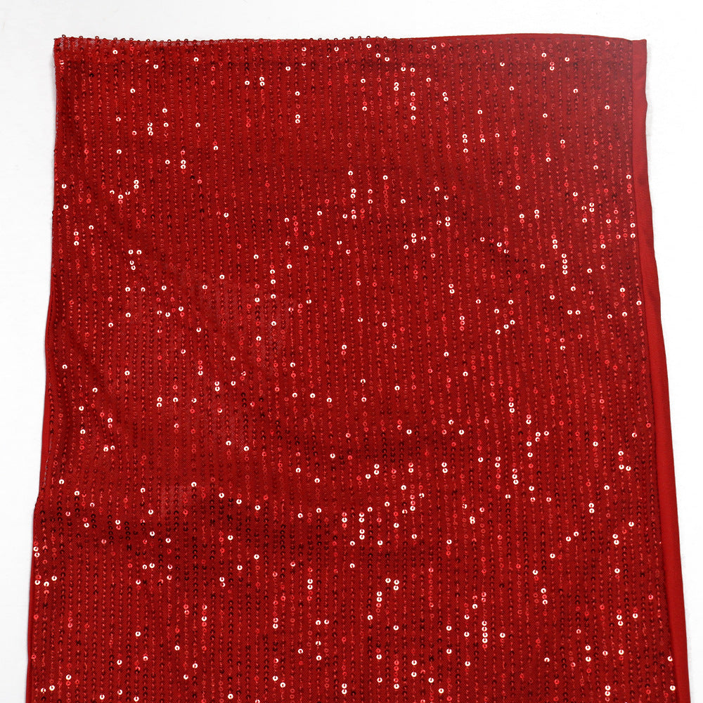 Women's Sexy Deep V See-Through Sequin Long Dress 18