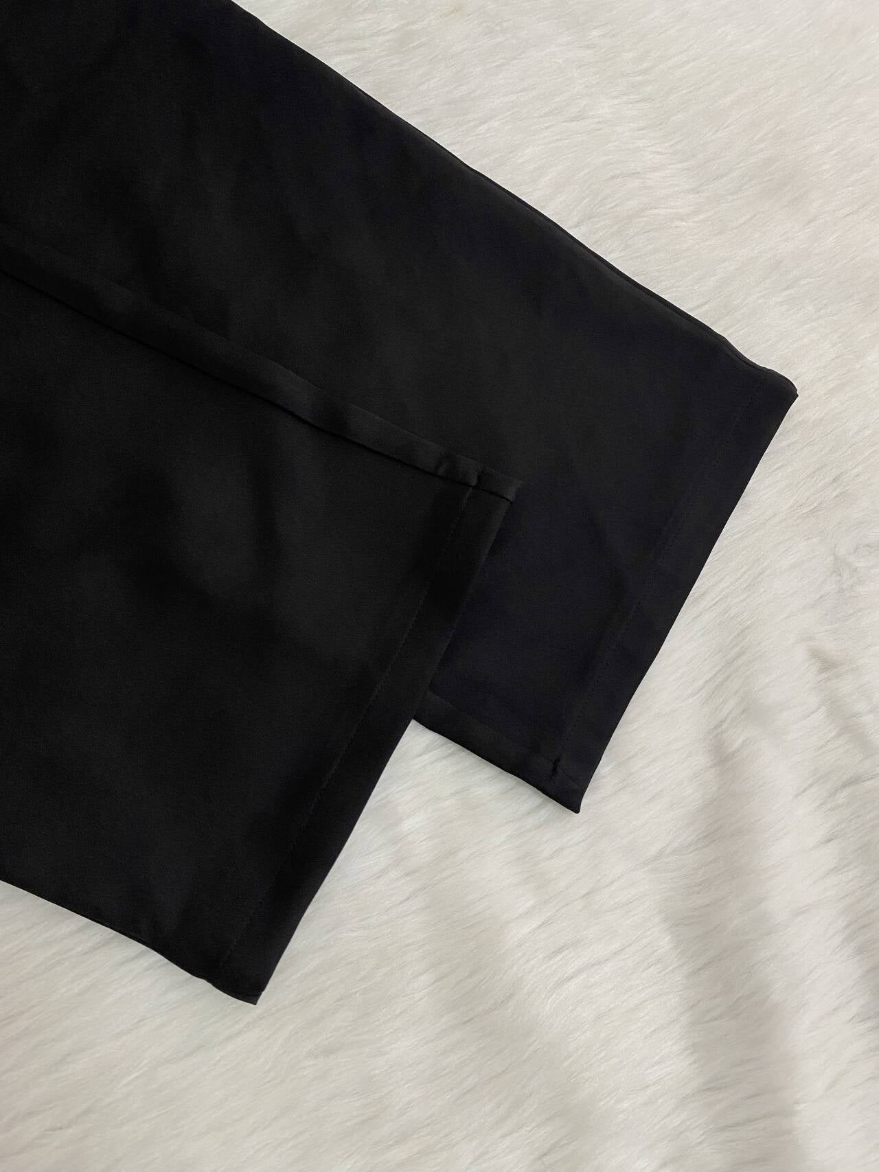 Career Women's Fashion Casual Elegant Loose Pocket Straight Pants 8