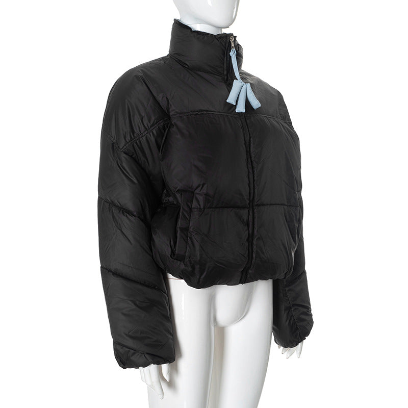 Women long sleeve contrast winter warm Padding Jacket 24