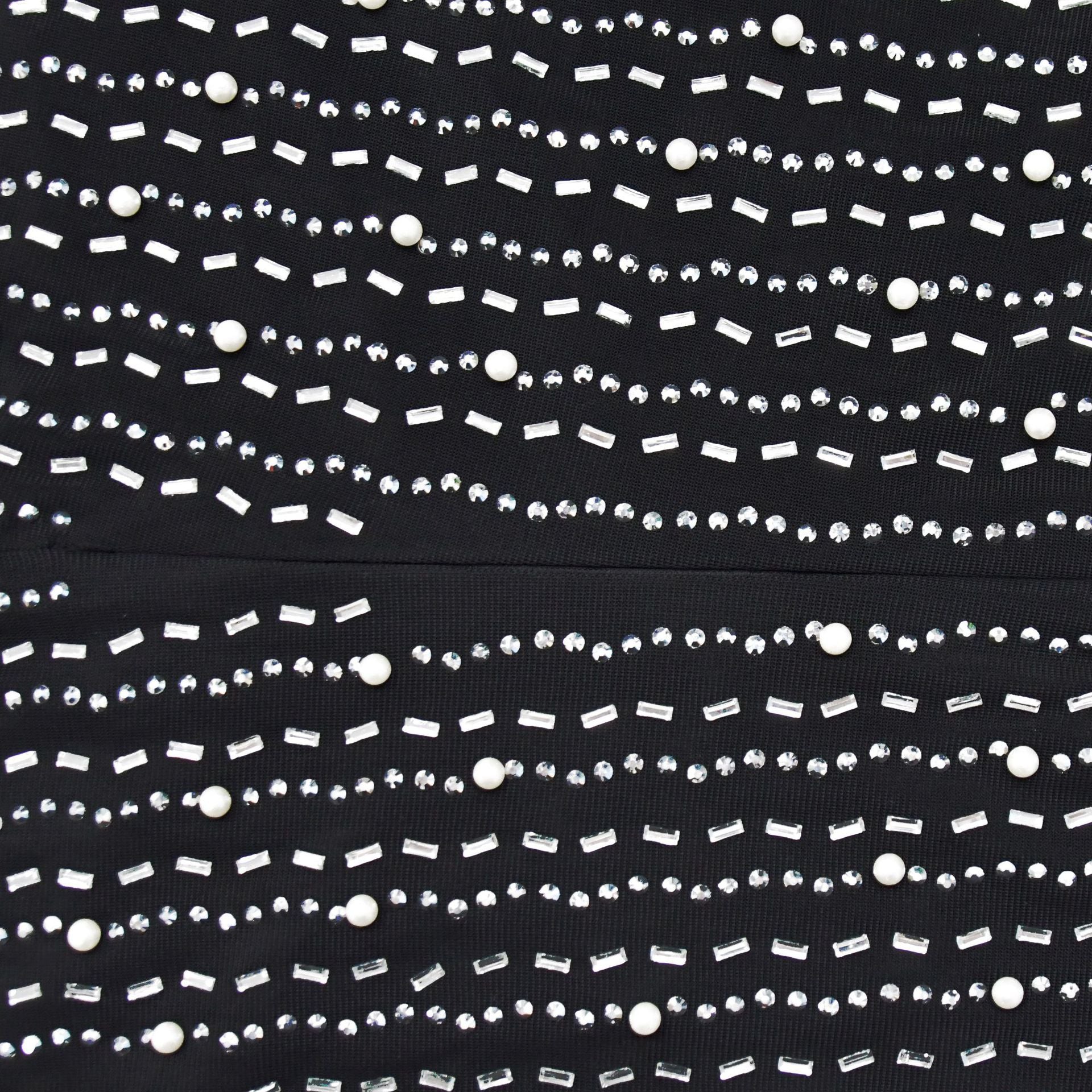 Women's Fashion Long Sleeve Mesh Beaded Bubble Bead Dress 18