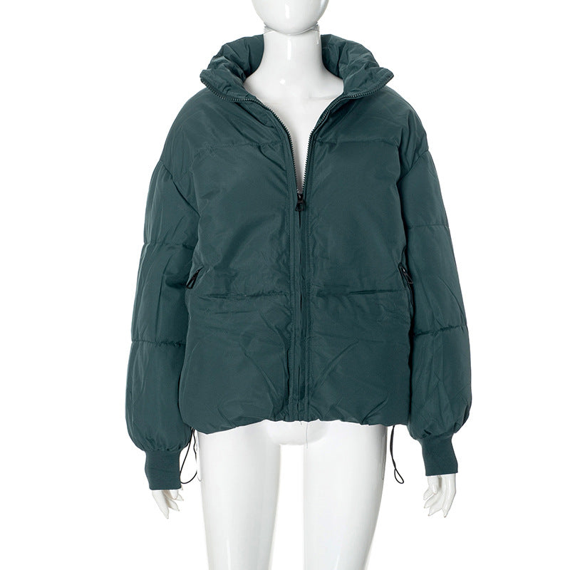 Women long-sleeved high collar zipper warm winter Padding Jacket 22