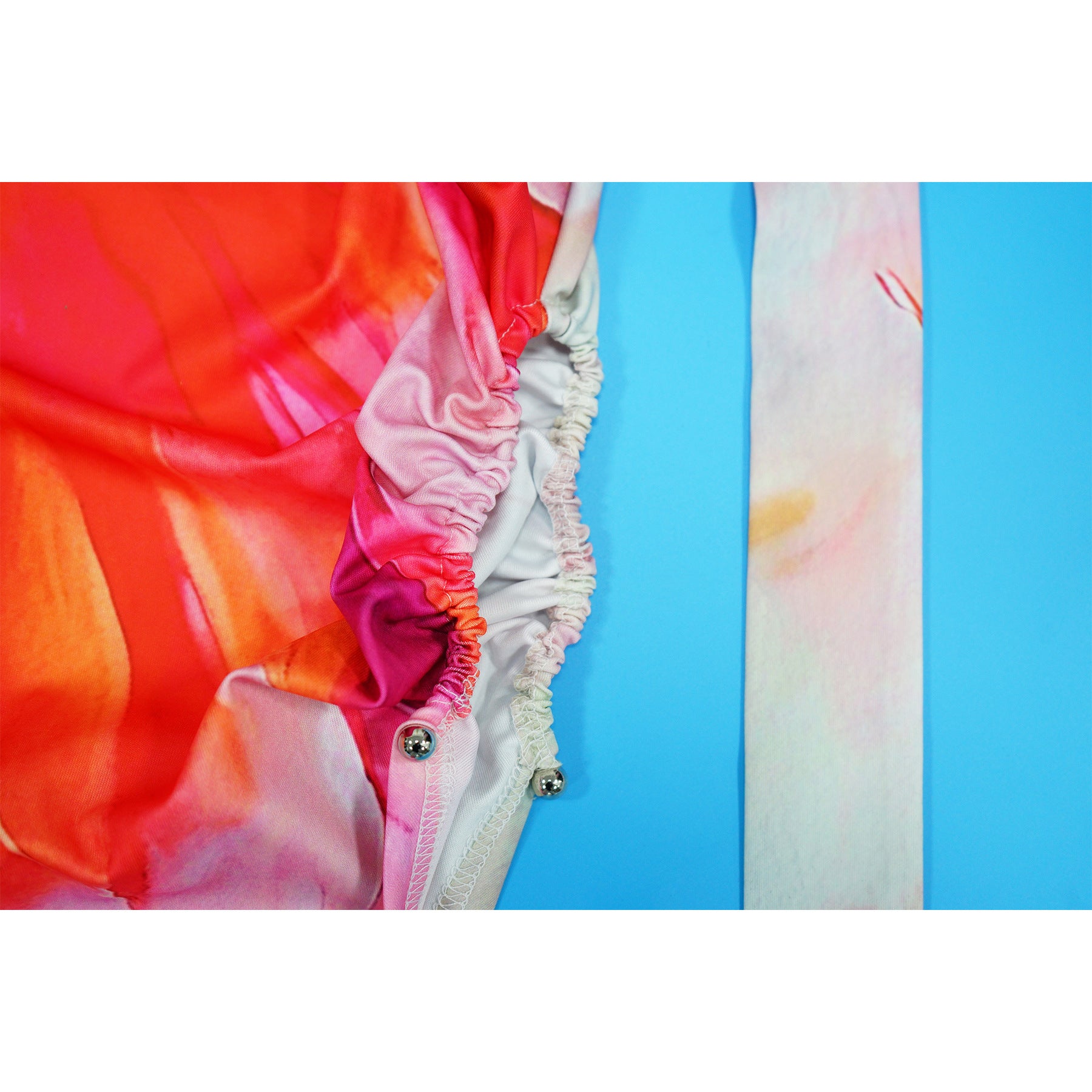 Summer Sexy Printed V Neck Top Side Slit Long Skirt Two Piece Set 20