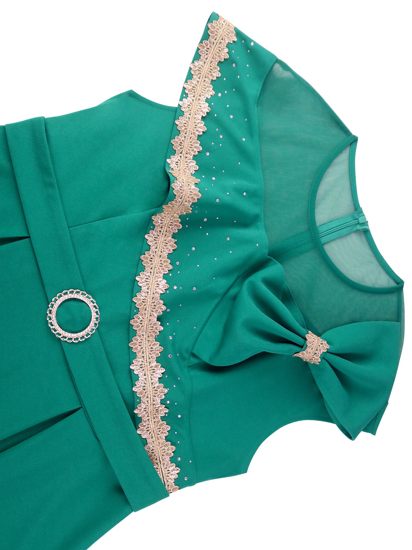 Plus Size Beaded Lace Elegant Slim Fit cocktail party a-line dresses 8