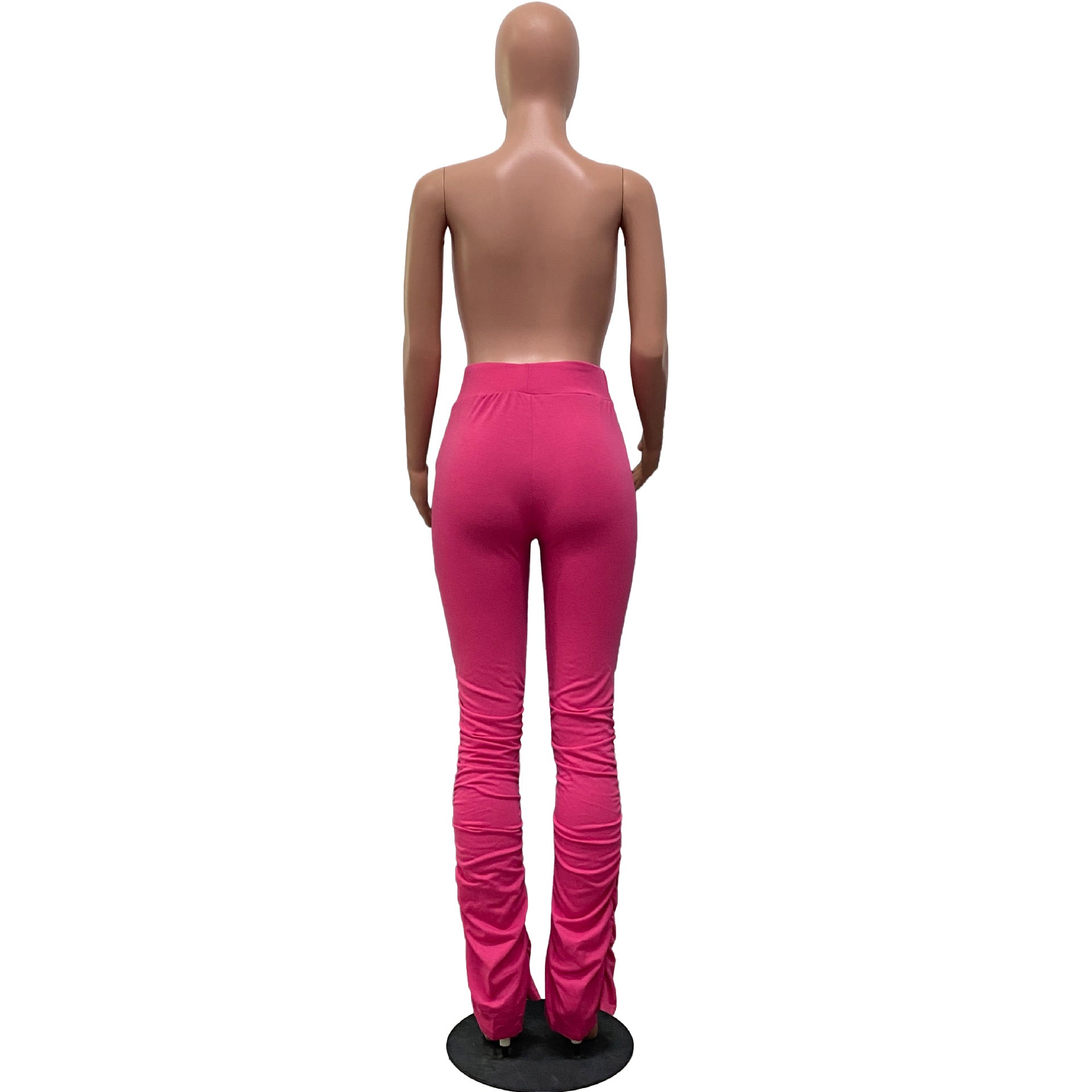 Women's Sports Casual Zipper Pockets Drawstring Fleece Fabric Pants 7