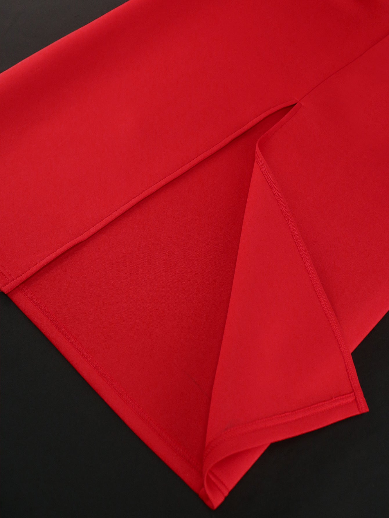 Round Neck See-Through Beaded Flare Sleeve Sexy Peplum Dress 15