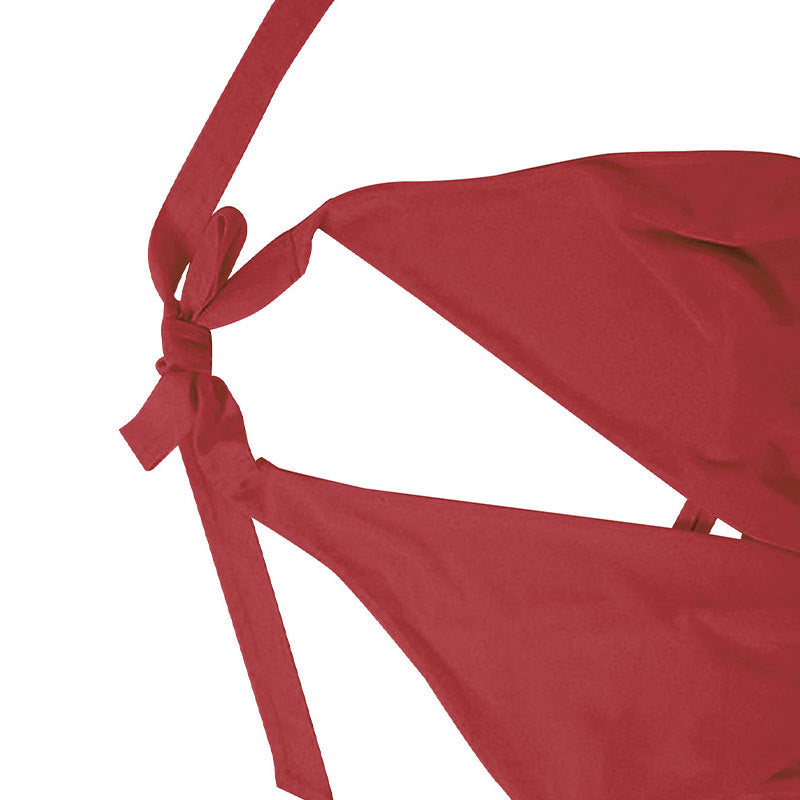 Asymmetrical Halter V-Neck Low Back Dress 29