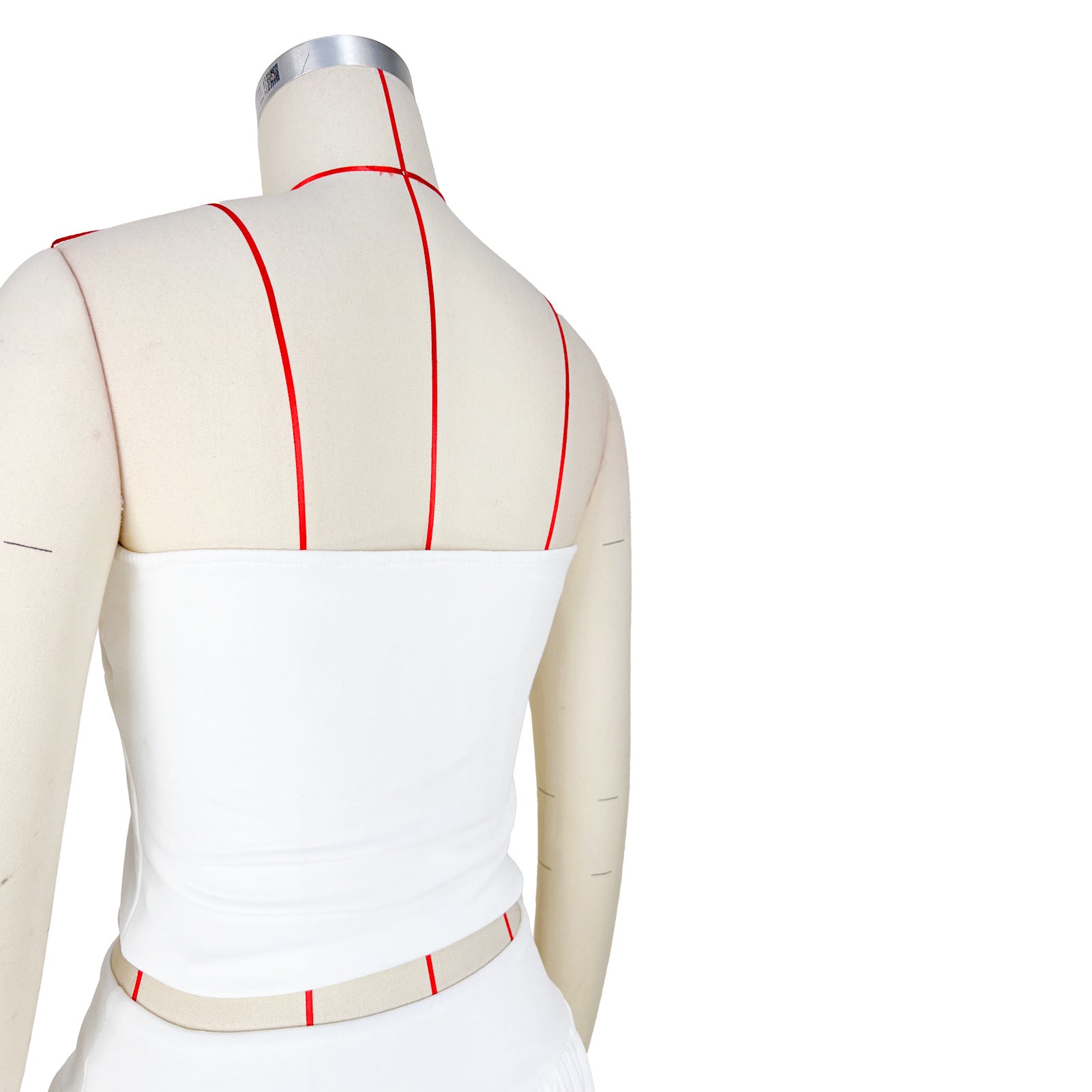 Women Sexy Strapless Pleated Top and Pants and Skirt Two-piece Set 15