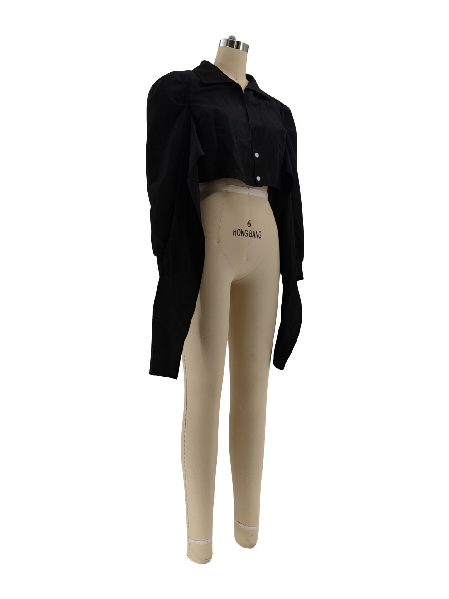 Women's Sexy Lace-Up Padded Shoulder Shirt 16