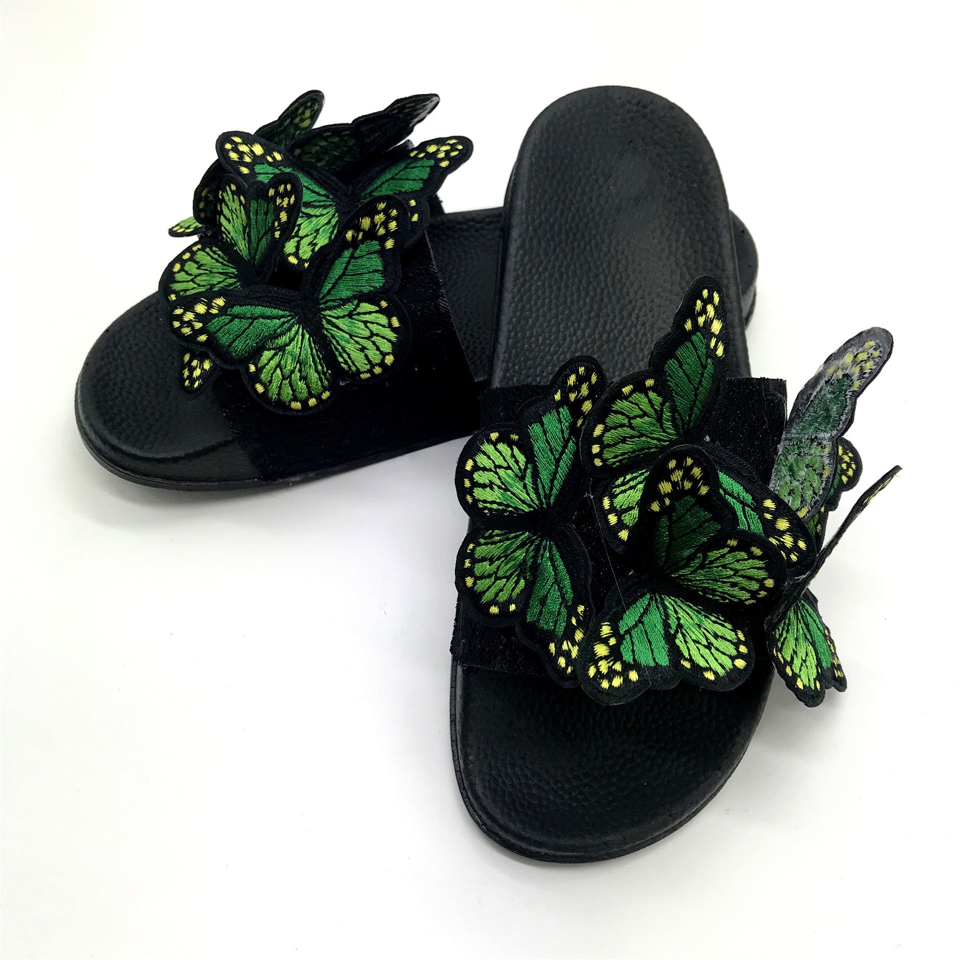 Women bowknot embroidered flip flops and flat shoes 24