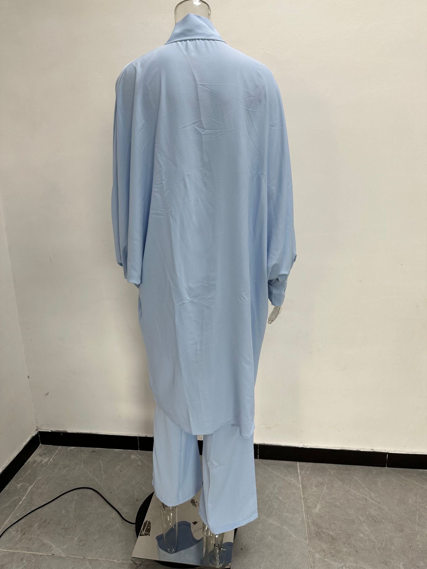 Autumn And Winter Chic Women's Suit Fashionable Baton Loose-Sleeved Shirt Straight-Leg Trousers Two-Piece Set 21