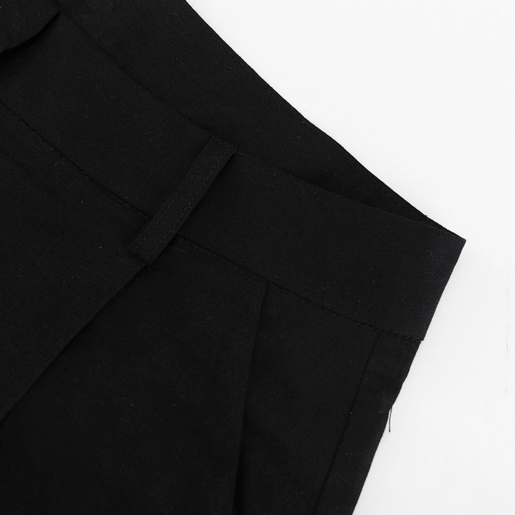 Women Linen summer casual sleeveless vest shorts Two Piece Set 19