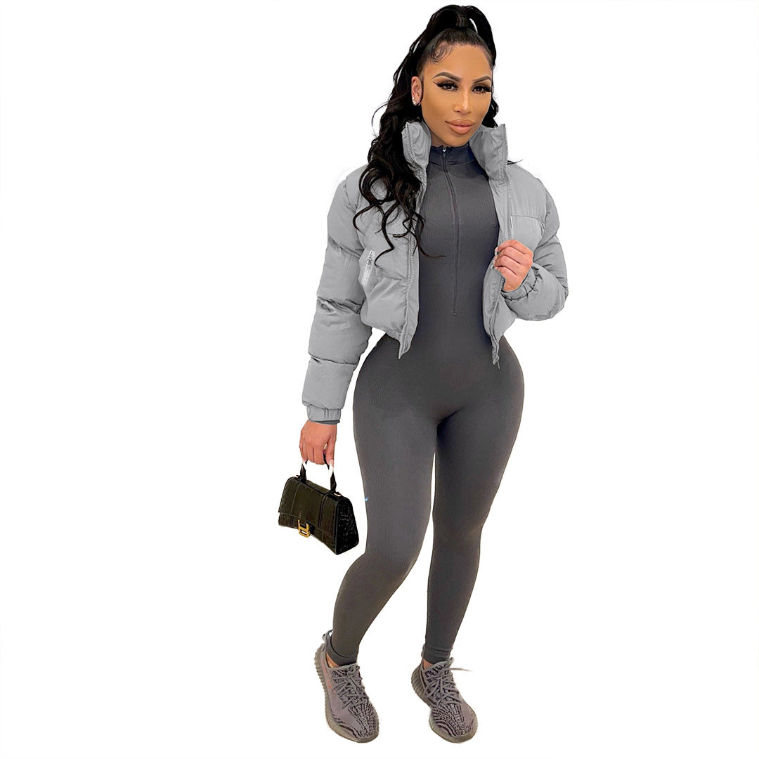 Women Winter Casual Solid Padded Jacket 11