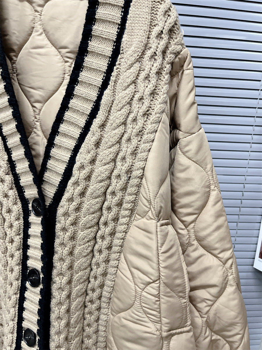 Women autumn and winter loose knitting cardigan sweater 8