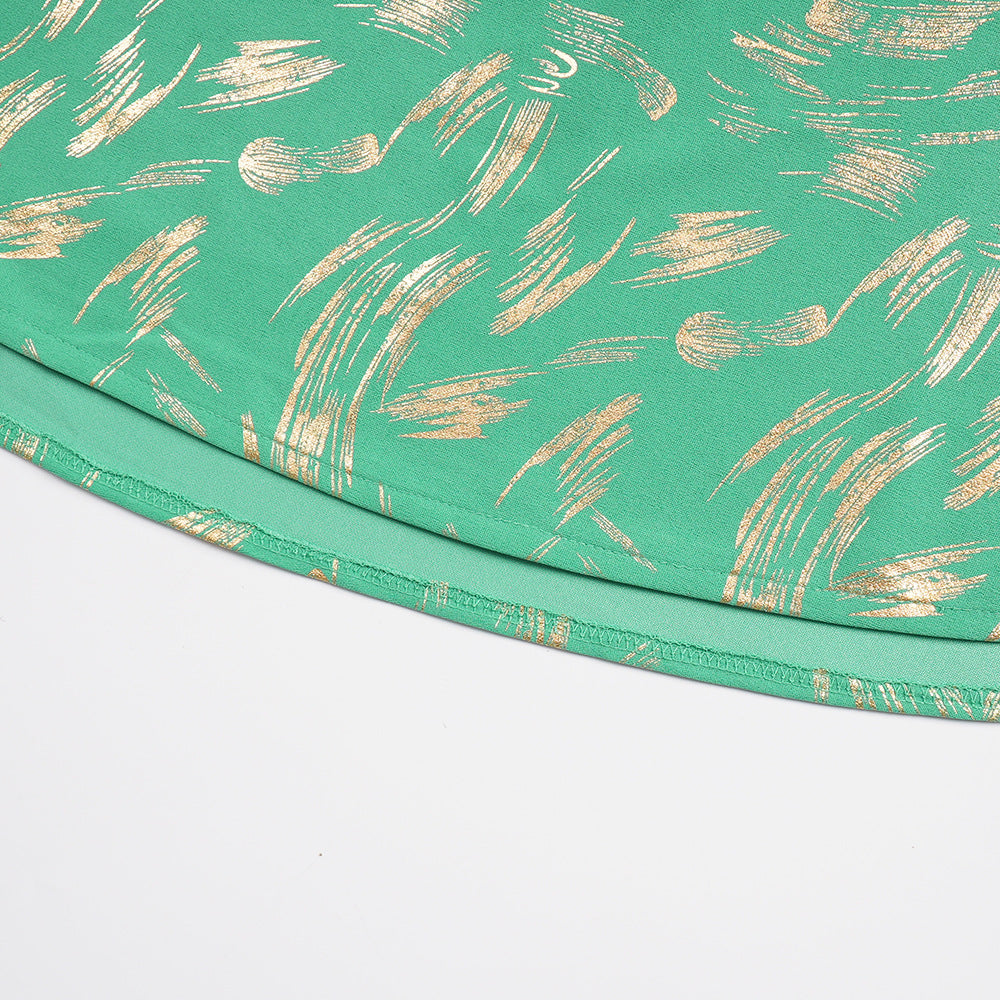 Plus-Size Women Round Neck Dress 19