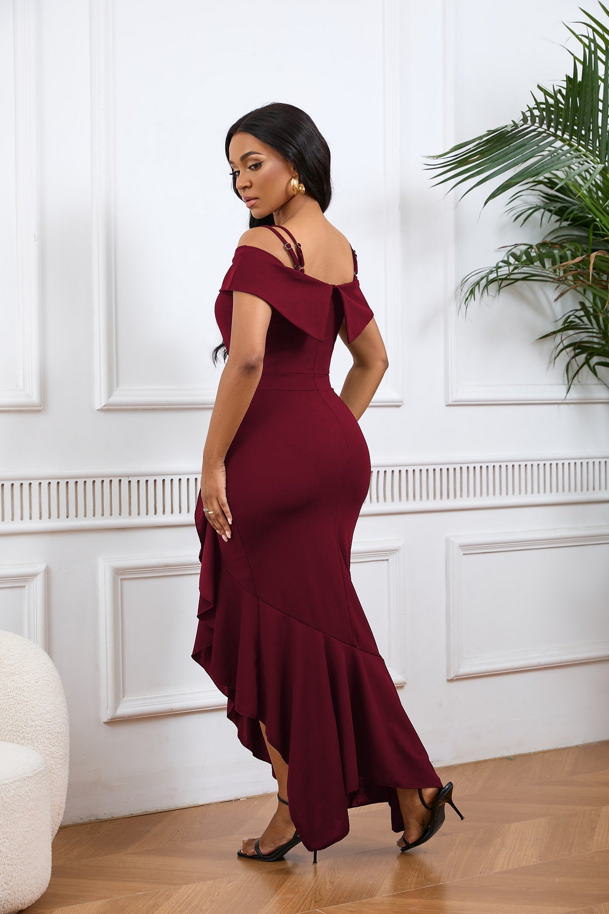 Sexy Fashion Solid Color Strapless Gown 18