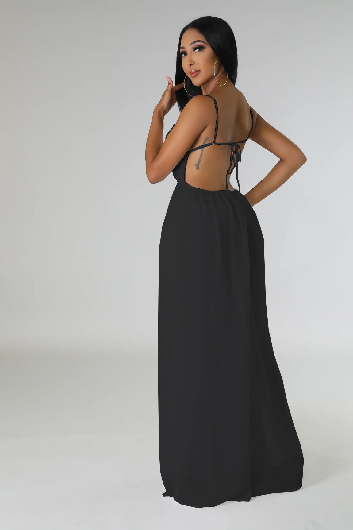 Casual Fashion Summer Strappy Low Back Sexy Solid Color Jumpsuit 7